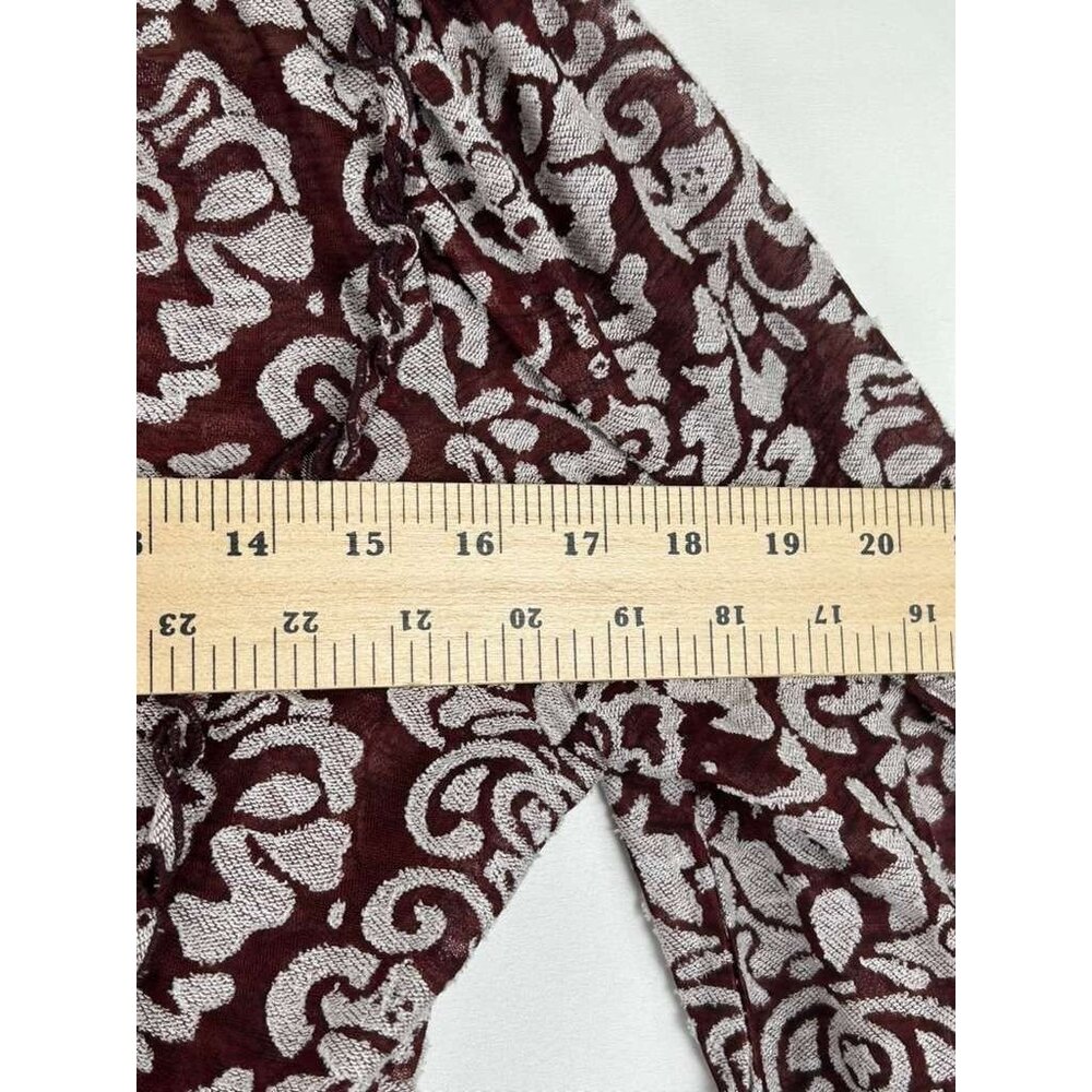 By Anthropologie Women's S Jacquard Cropped Long Sleeve Blouse - Picture 5 of 15